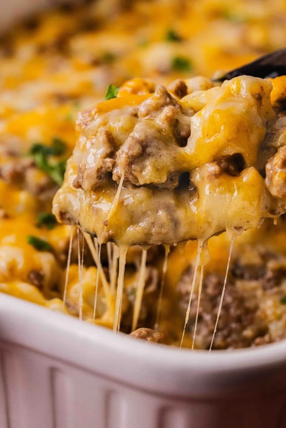 5-Ingredient Ground Beef Casserole With Potatoes (No Fuss)