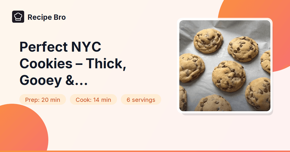 Perfect NYC Cookies – Bolachas Grossas, Macias e Carregadas de Chocolate