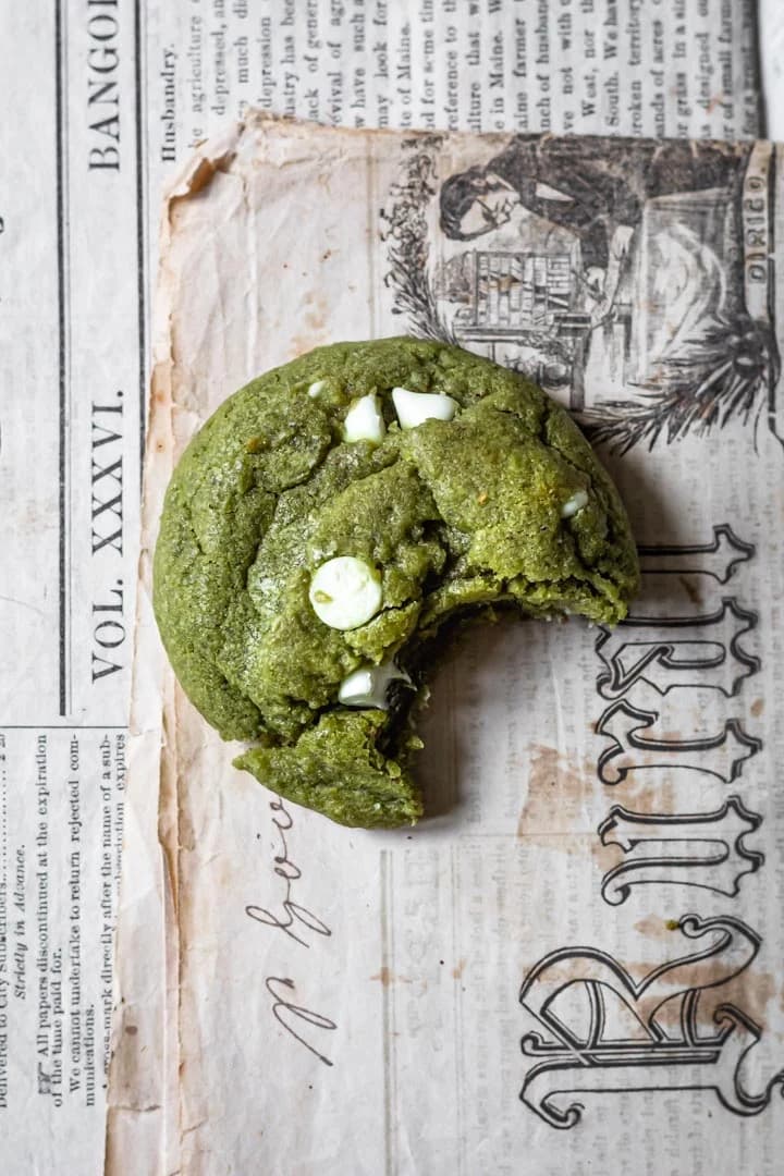 Matcha White Chocolate Chip Cookies
