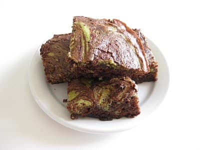 Matcha Green Tea Swirl Brownies