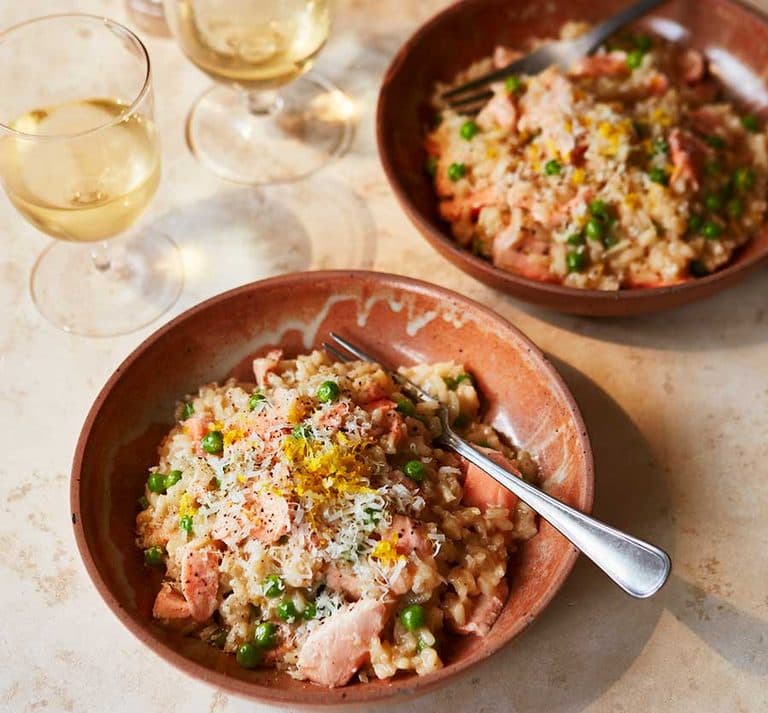 Salmon risotto